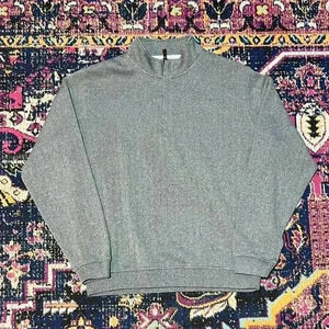 FootJoy Jacket Mens Large Gray 1/4 Quarter Zip Performance Pullover Athleisure
